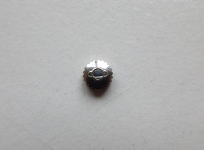 Enicar Swiss S/S watch crown ø 4.1 mm H 2.25 mm, stem thread 0.9 mm NOS