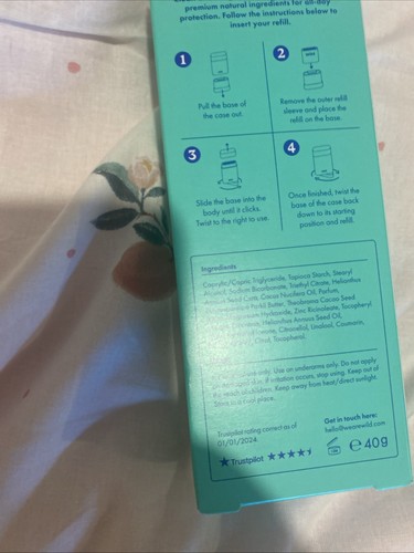 Wild fresh cotton &Sea Salt Applicator And +3 Refills Rrp £24 Bargin - Picture 3 of 6