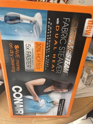 Conair - GS23N Extreme Steam Hand Held Fabric Steamer with Dual Heat, White/Blue