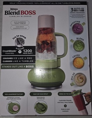 Ninja Blend Boss Tumbler Blender with 26oz Travel Tumbler Watermelon Bubble Gum