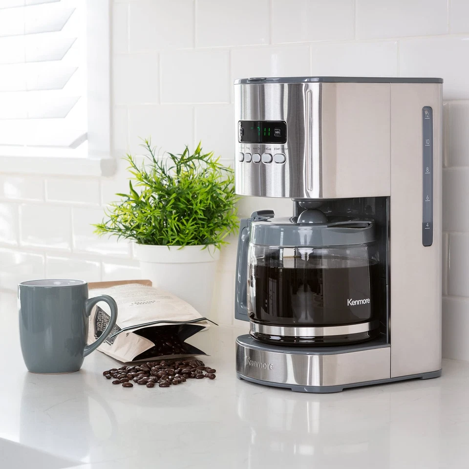Kenmore Drip Coffee Maker - Programmable Cafe Machine With Glass Pot, Regular... - Image 2 of 4
