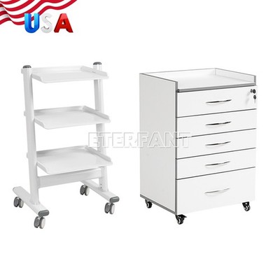Dental Trolley Cart Mobile Medical Tool Cart/Wooden Cabinet Rolling Cart