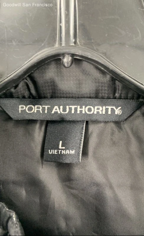 Port Authority Black Pockets Sleeveless Full Zip Puffer Mens Vest Size Large - Image 3 of 4