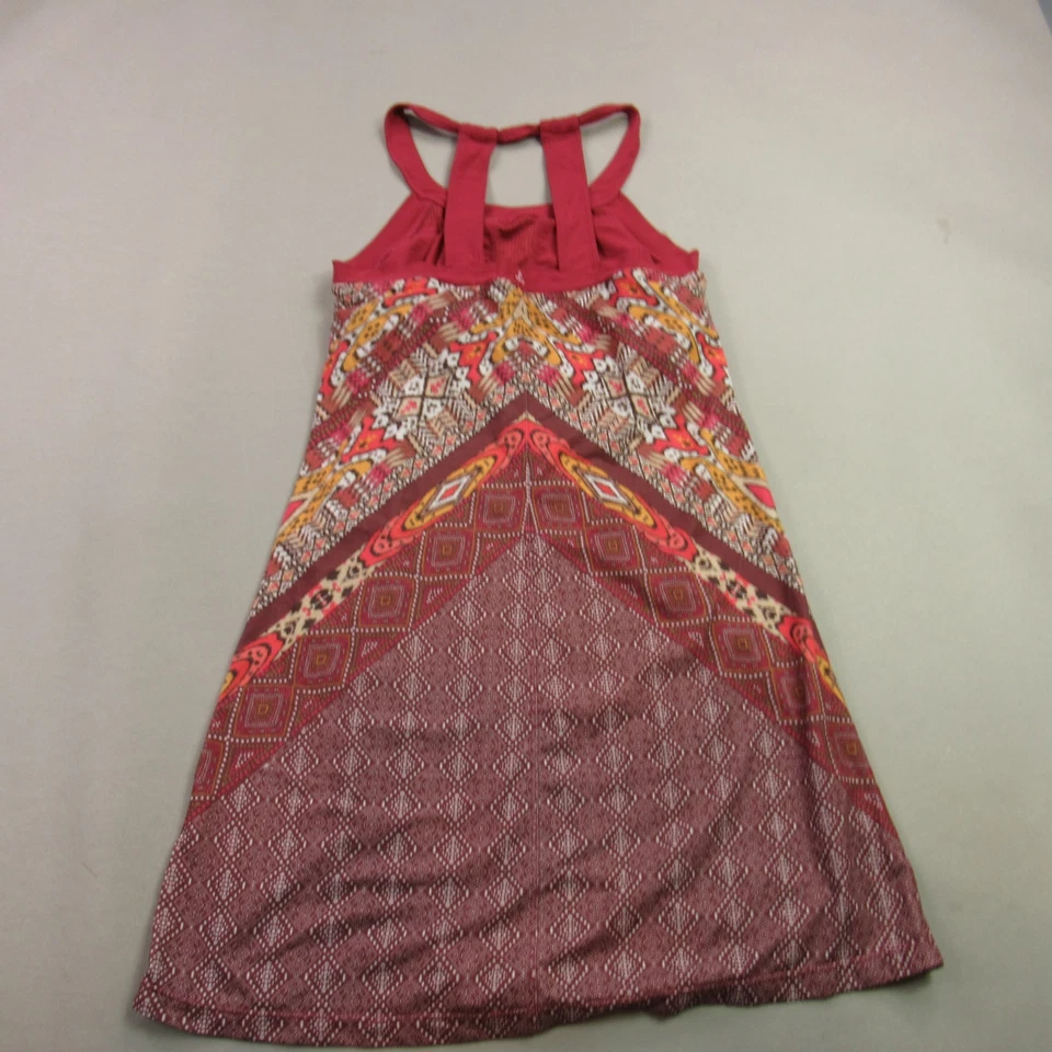 Vestido Prana Mujer Pequeño Informal Ligero Sin Mangas Espaguetis Foto 4 de 4