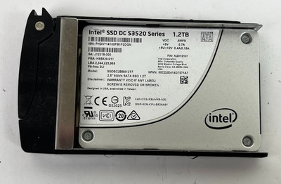 Intel SSDSC2BB012T7 1.2TB 2.5'' SATA 6Gb/s SSD DC S3520 w/ Tray