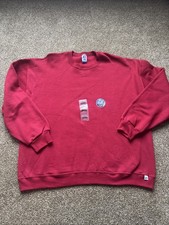 Russell Athletic Men's Long Sleeve Dri Power Crewneck Sweatshirt Dark Red 2XL