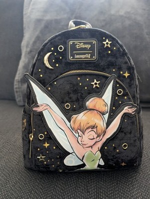 Loungefly Disney Tinker Bell Pixie Dust Velvet Mini Backpack NWT