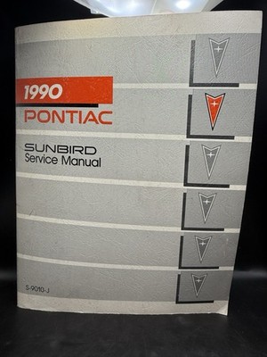 1990 PONTIAC SUNBIRD SERVICE MANUAL S-9010-j