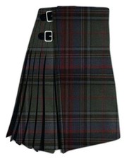 Grey Stewart Tartan Kilt for Men   All Sizes Available