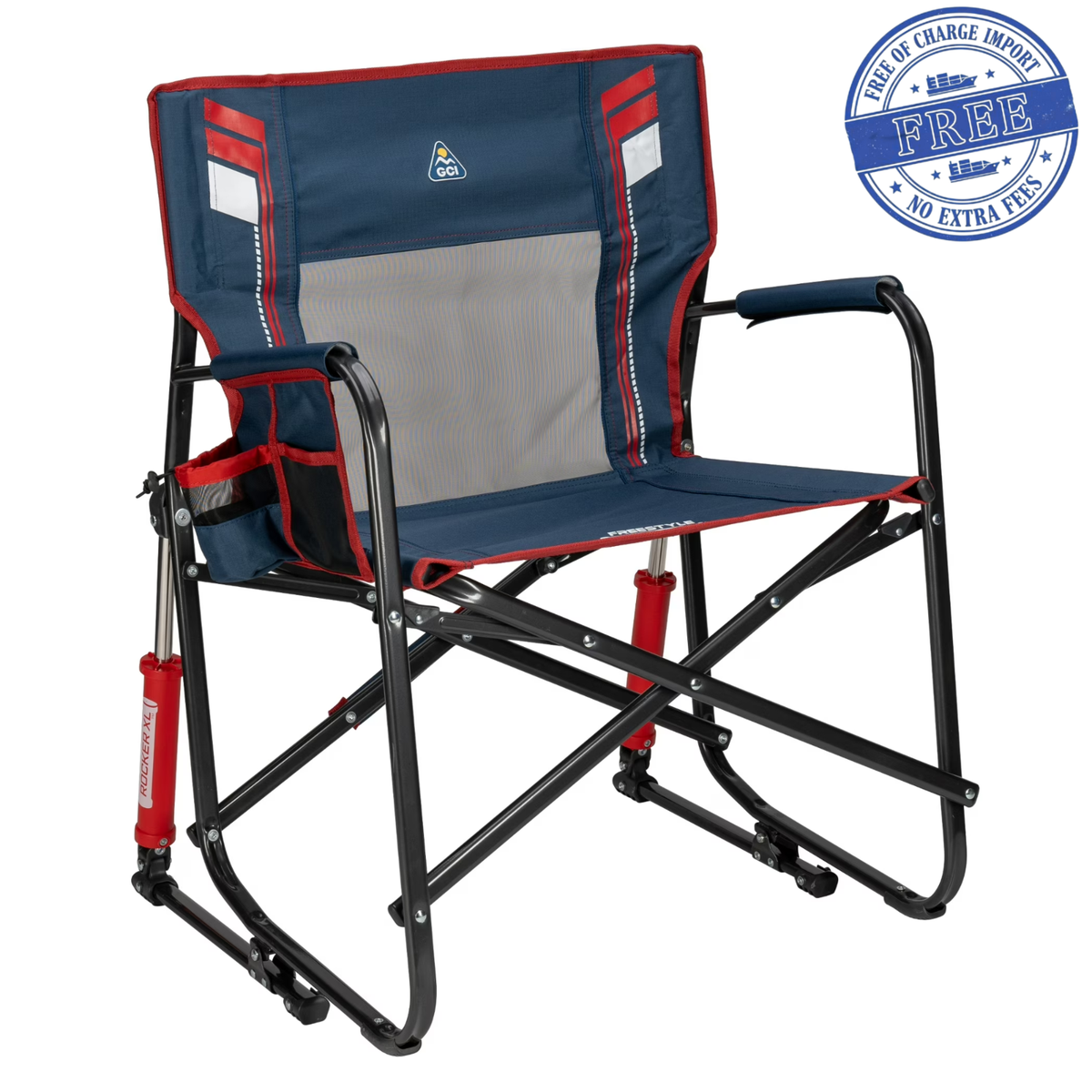 GCI Outdoor Freestyle Rocker XL Oversized Foldable Rocking Camp