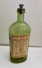 VTG RARE Royall Lyme Toilet Lotion Perfume 10 oz BOTTLE LESS THAN half full