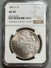 1887-S  MORGAN DOLLAR  NGC  AU58   BETTER DATE