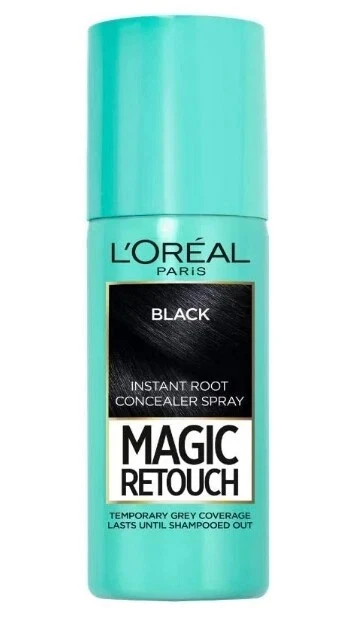 L'Oreal Magic Instant Retouch Grey Root Touch Up Spray For Black Hair 75 ml New