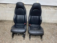 1998 Corvette C5 Oem Black Front Seats Pair Driver Passenger Power Nice Used