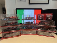 Deagostini Legends of Ferrari 1:24 Scale Model collection x11 cars & 2 Helmets