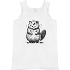 'Happy Baby Beaver' Adult Vest / Tank Top AV051646