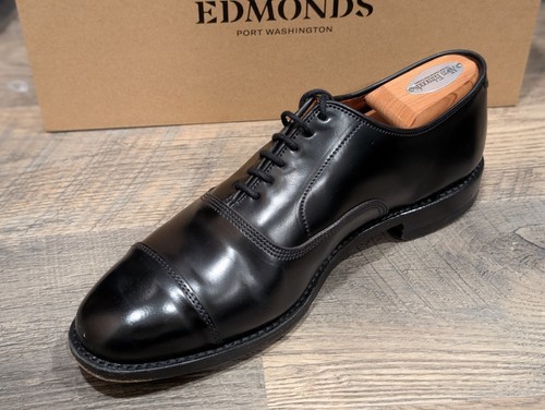Allen Edmonds Park Avenue Black Horween Shell Cordovan Oxford Shoe 8.5E - Picture 4 of 11