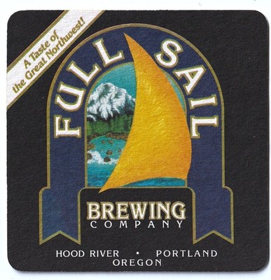 Full Sail Brewing Co  Beer Coaster Hood River OR