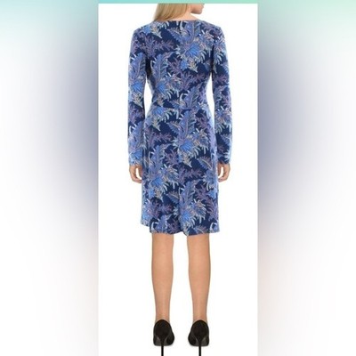 monique lhuillier long sleeve dress Tulle Long Sleeve Trumpet Gown 14 / Aqua