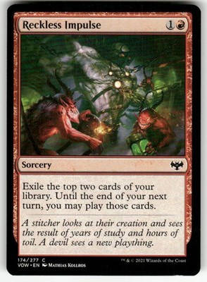 RECKLESS IMPULSE #174 MTG INNISTRAD: CRIMSON VOW COMMON