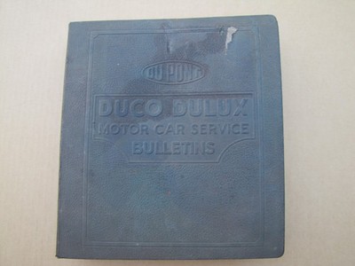 DuPont 1937, 38, 39, 40 Auto Paint Color Chips Combinations Duco Dulux Bulletins