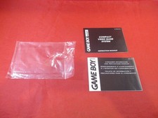 Nintendo Game Boy Pocket Console System Instruction Manual  Insert  Bag  