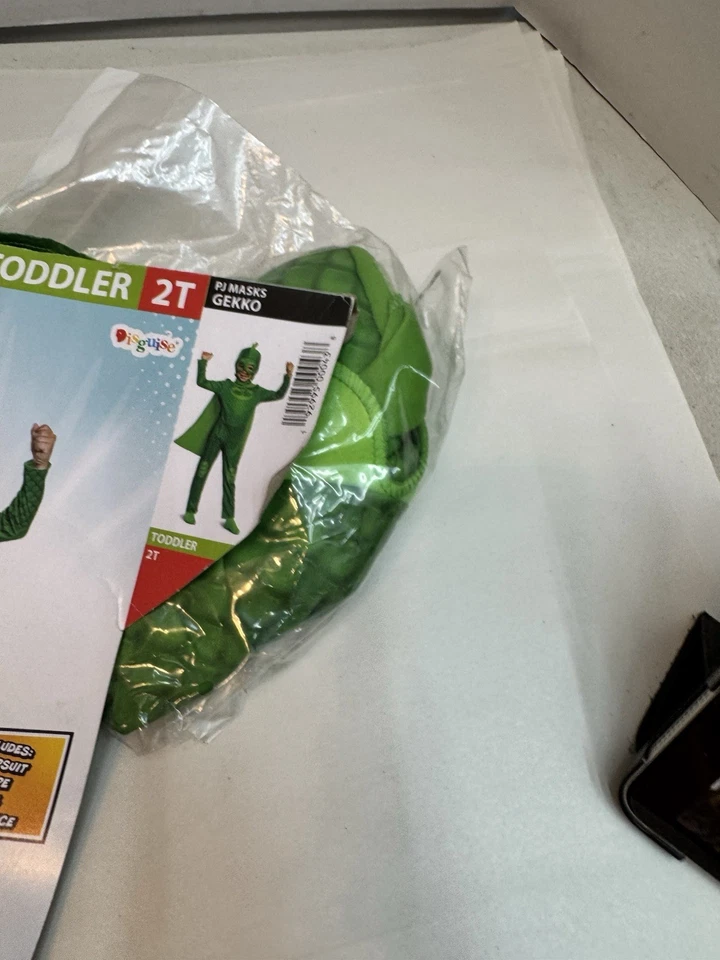 Talla 3T-4T Walmart Disfraz PJ Máscaras Gekko Niño 4 Piezas Disfraz Foto 4 de 4