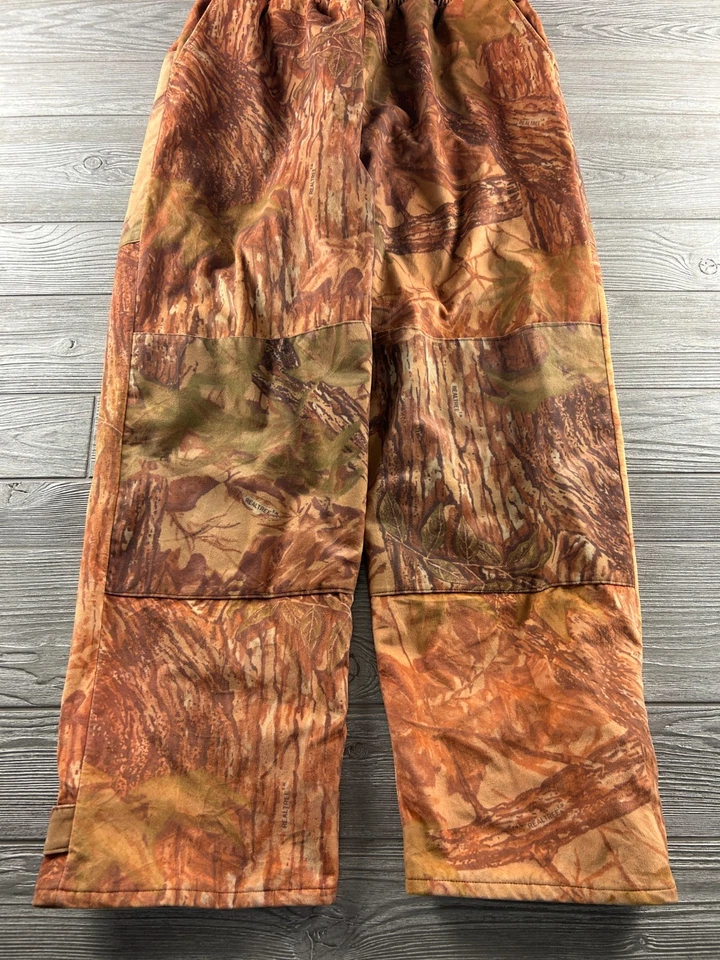 Cabelas Overall Men XL Brown Camo Realtree Dry Plus Insulated Bib Heavy Hunt - Image 2 of 4