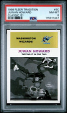 1998 Fleer Juwan Howard Classic '61 #5C PSA 8 POP 2 HIGHEST /61