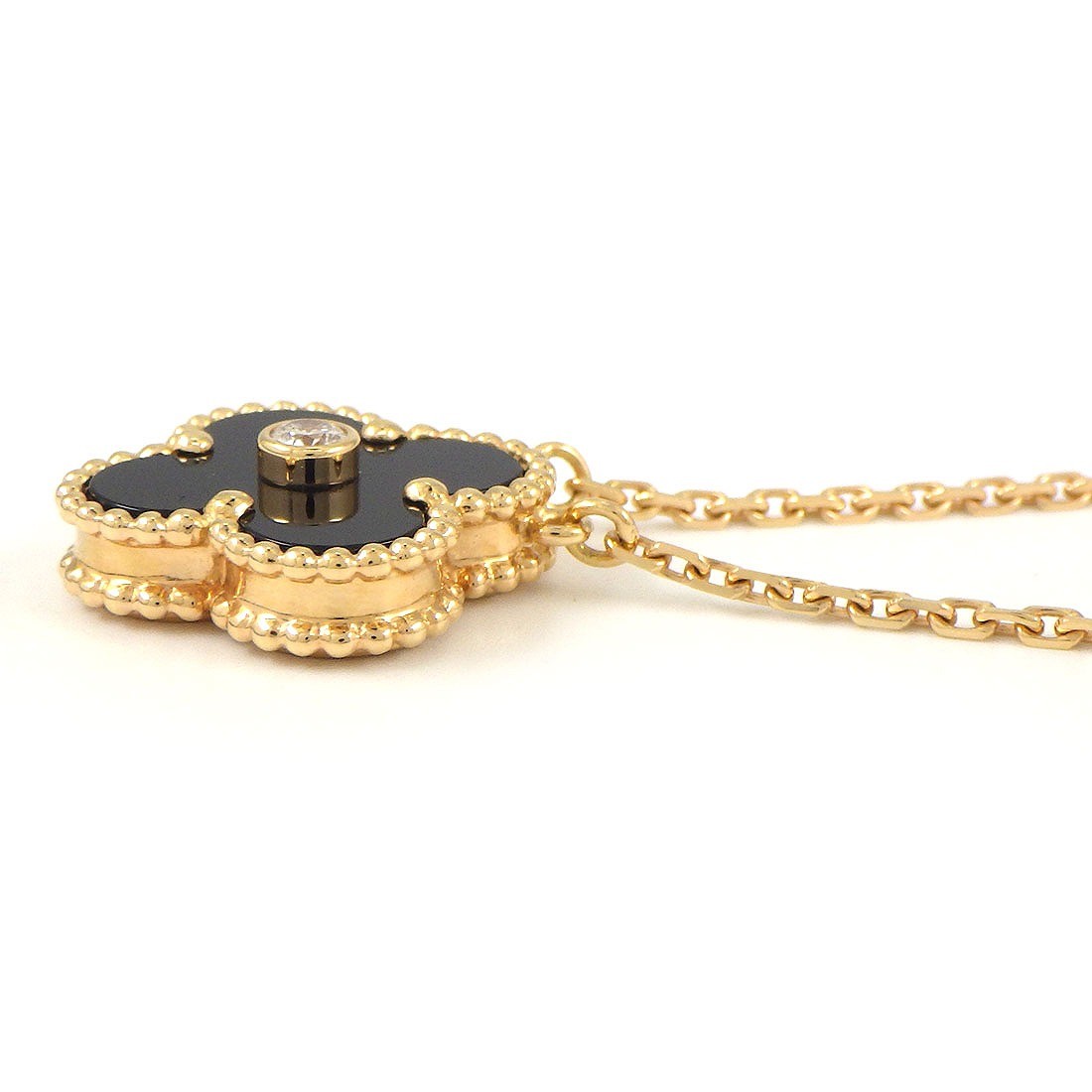 Van Cleef & Arpels Necklace Vintage Alhambra Limited Edition Onyx