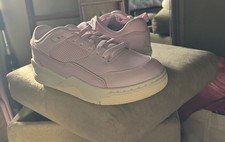 Jordan Flight Court GS Pink White Leather Sneakers 6.5Y Youth Lace Up