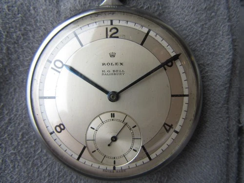 Vintage Rolex Pocket Watch - Cal. 590 - Dealer Signed H.G. Bell (Salisbury)
