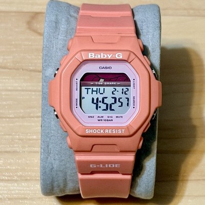 Casio G-Shock Baby-G BLX-5600-4 Peach G-LIDE Tide Graph Women's