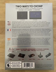 ATARI 7800 PAC MAN DOUBLE FEATURE Video Game - Atari 2600+ / 7800+ - NEW SEALED