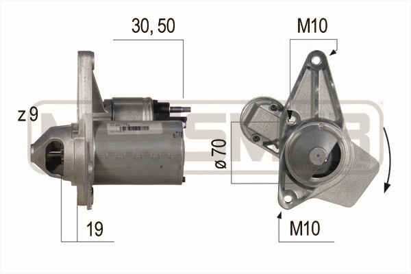 ERA 220525A Starter, Anlasser FüR Renault Megane III SchräGheck (BZ0/1_, B3_)-image