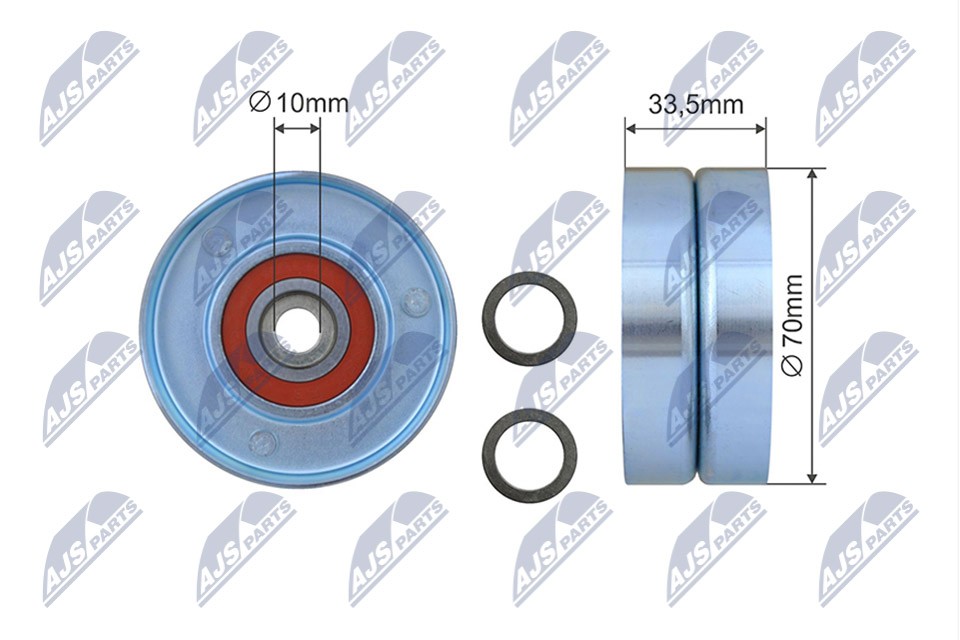 Stannrolle, V-Ribbed Fits for Toyota Cruiser VII (N1,N2,N3) 04 Land C - Image 5