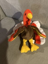 Ty Beanie Baby Gobbles the Turkey 5.5-inch with Tag Protector