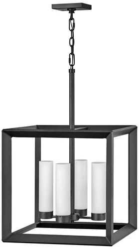 Rhodes 18 1/4" Wide Graphite 4-Light Outdoor Foyer Pendant - Picture 2 of 4
