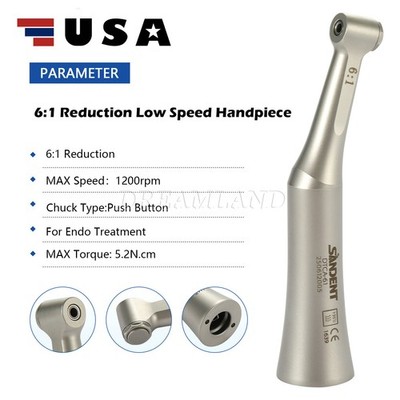 Dental M4 Endo Handpiece Contra Angle 10:1 6:1 Endodontic NEW | eBay