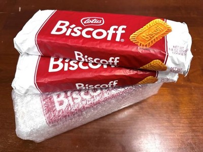 Lotus Biscoff Cookies 8.8oz (Pack of 4)   (((Bubble Wrapped)))