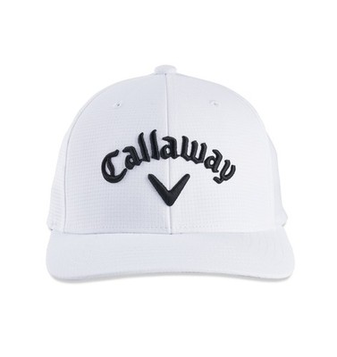 Callaway Mens Performance Pro Hat Adjustable Golf Cap - White/Black - New