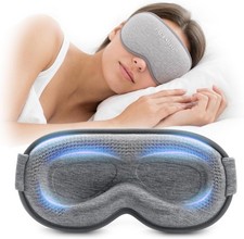 Weighted Eye Mask for Sleeping, 3D Blackout Sleep Mask, Lash-Friendly Deep