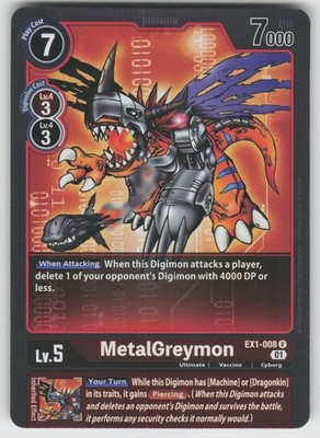 MetalGreymon Rare Classic Collection EX1-008 R LP