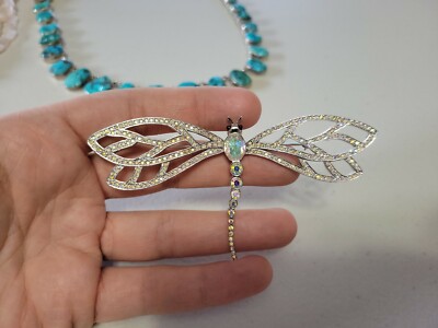 Carolee Crystal Dragonfly Brooch P4014 Limited 1998 Edition