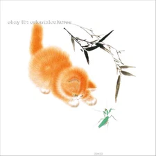 Chinese 100% real natural silk thread,su hand embroidery kits:kitty cat crecket 