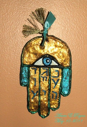 Arturo E.Reyna HAMSAH Against Evil Eye Artisan Plaque - Photo 4/4
