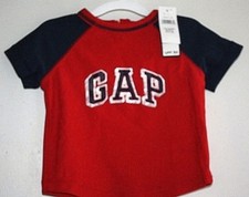 New Gap Swim Shirt Boys size 3-6 months UPF 50 Red Blue NWT Short Sleeve YYX-