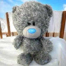 Dinky Bear Plush Gray Blue Nose Patch Me To You Creators Collectors 9 in