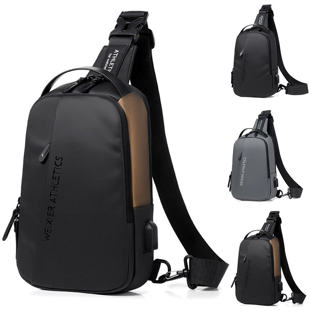 Men's backpack top with chest strap