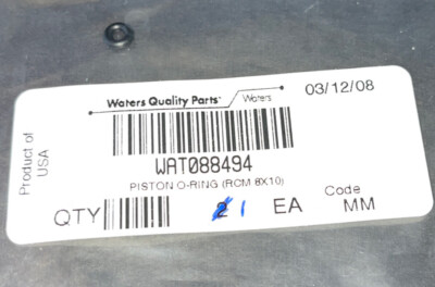 Waters O-Ring Piston Radial Compression Module 8 x 10 mm